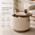 Wocixes™ OrbitNest 360° Swivel Storage Side Table